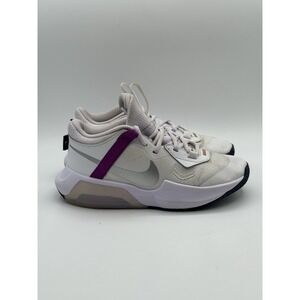 Nike Air Zoom Crossover White/Purple Basketball Shoes Girls/Women's Size 4.5 Y